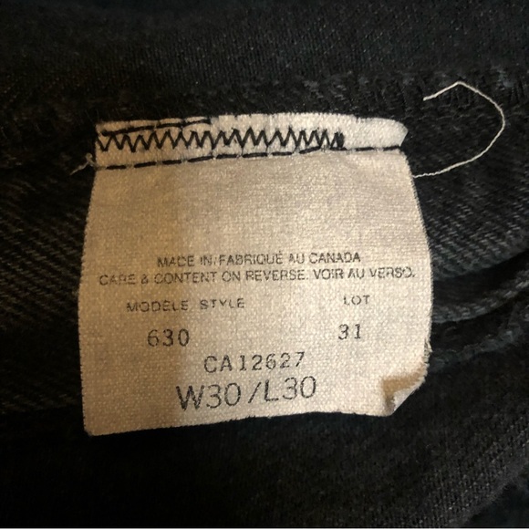 [Sold]Boulet Vintage Cowgirl Dark Gray Jeans Semi Boot Cut / High Rise 80’s - Picture 6 of 10